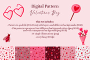 Valentine's Day Pattern, a Pattern Graphic by koberstein (Thumbnail 2 of 3)