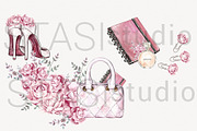 Chic Fashion Watercolor Clipart, a Decorative Illustration by STASIstudio (Thumbnail 3 of 3)