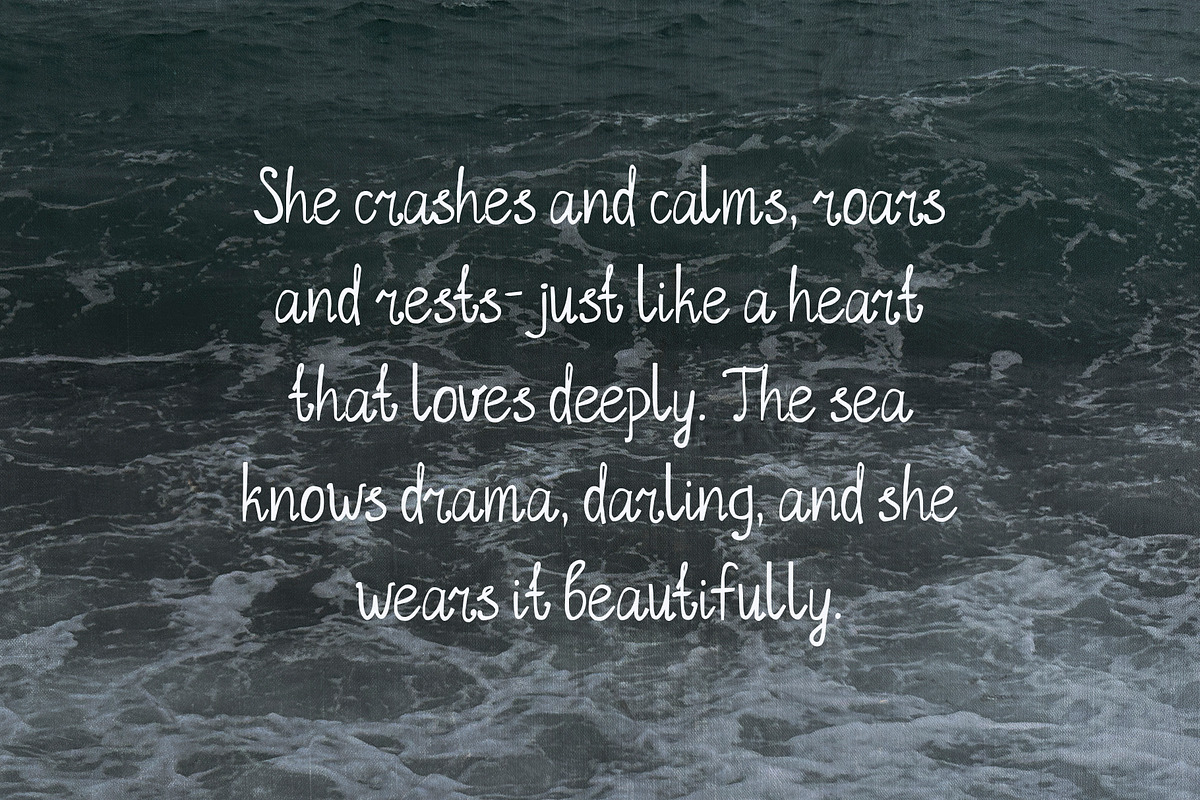 Hand Written Font Trio Serif Script, a Handwritten Font by whiteheartdesign (Photo 11 of 17)