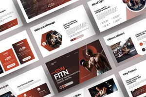 Gym Fitness Presentation Template, a Presentation Template by MightyDesign