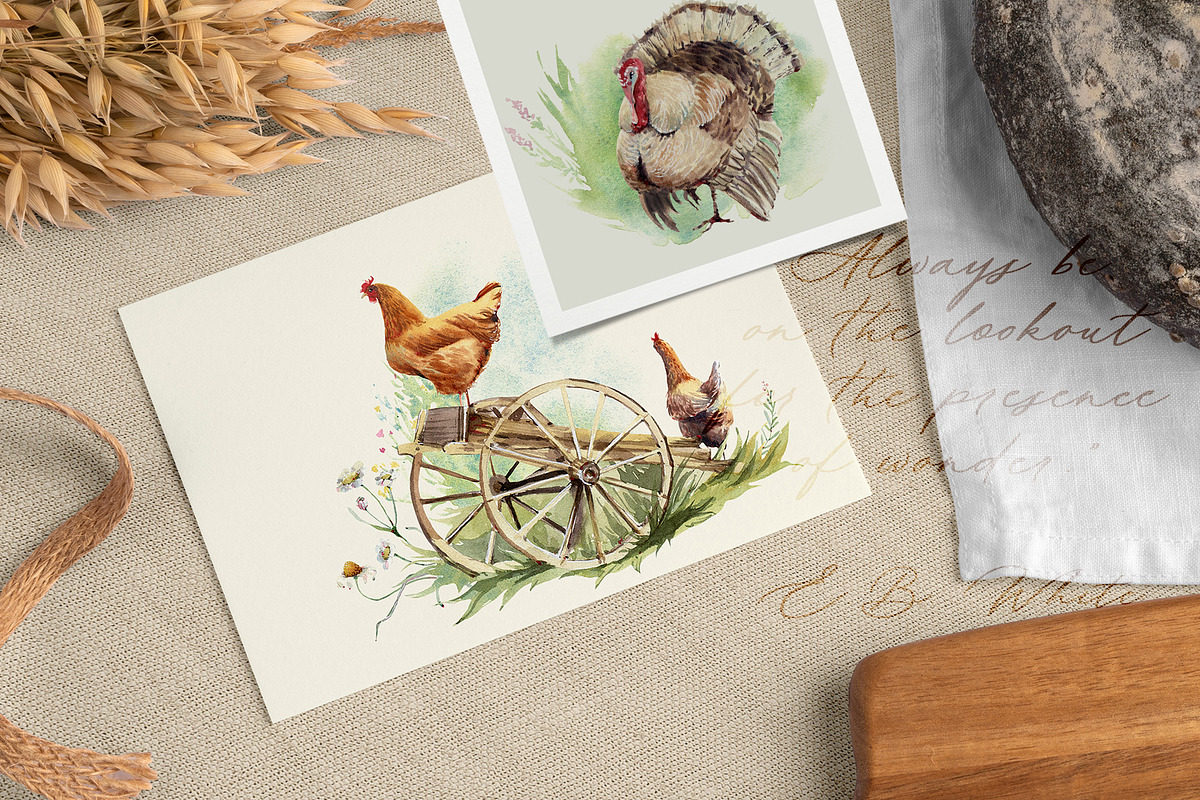 MY LITTLE FARM Watercolor set, an Animal Illustration by Lemaris (Photo 3 of 12)