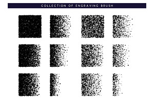 Set Brush stipple pattern for design. Dots black texture, a Decorative Illustration by Modern vector