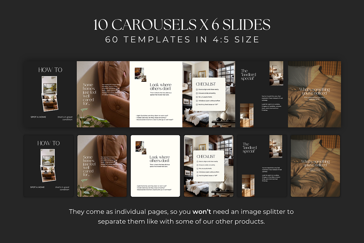 Real Estate Carousels and Captions, a Social Media Template by Meraki Templates (Photo 3 of 11)
