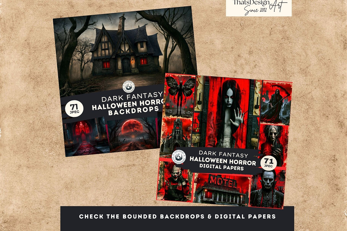 71 Halloween Horror Cliparts, a Seasonal Illustration by ThatsDesignArt (Photo 15 of 15)