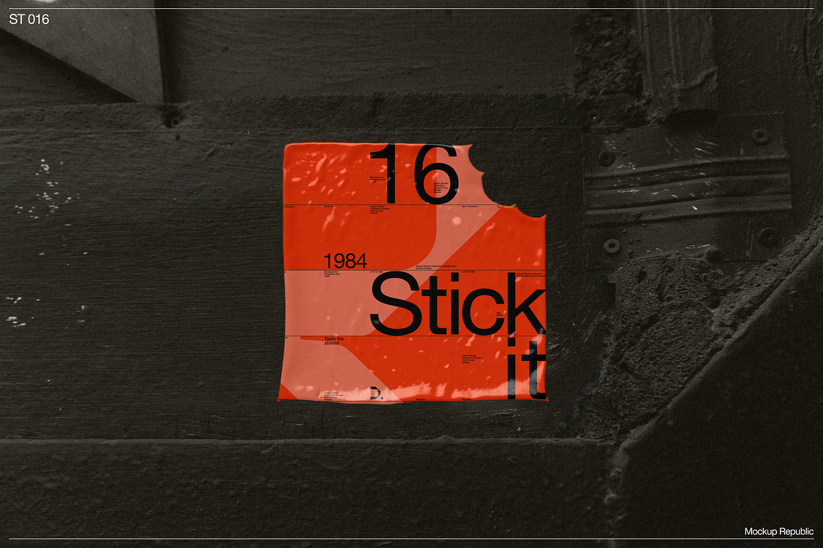 Sticker Mockup 016, a Merchandise Mockup by Burmess (Photo 2 of 3)