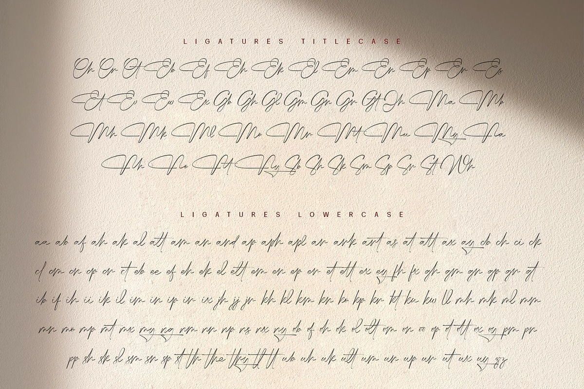 Mrattoos Signature Script Font, a Script Font by alit design (Photo 9 of 15)