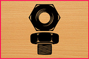 30 Bolt Screw Silhouette Vector Set, an Illustration by Gaye Art (Thumbnail 3 of 4)
