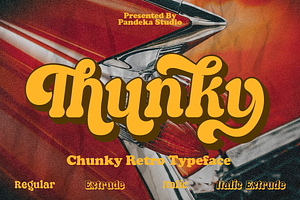 Thunky - Chunky Retro Typeface