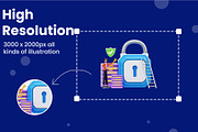 Data Security System 3D Illustration, a 3D by novia99design (Thumbnail 5 of 6)