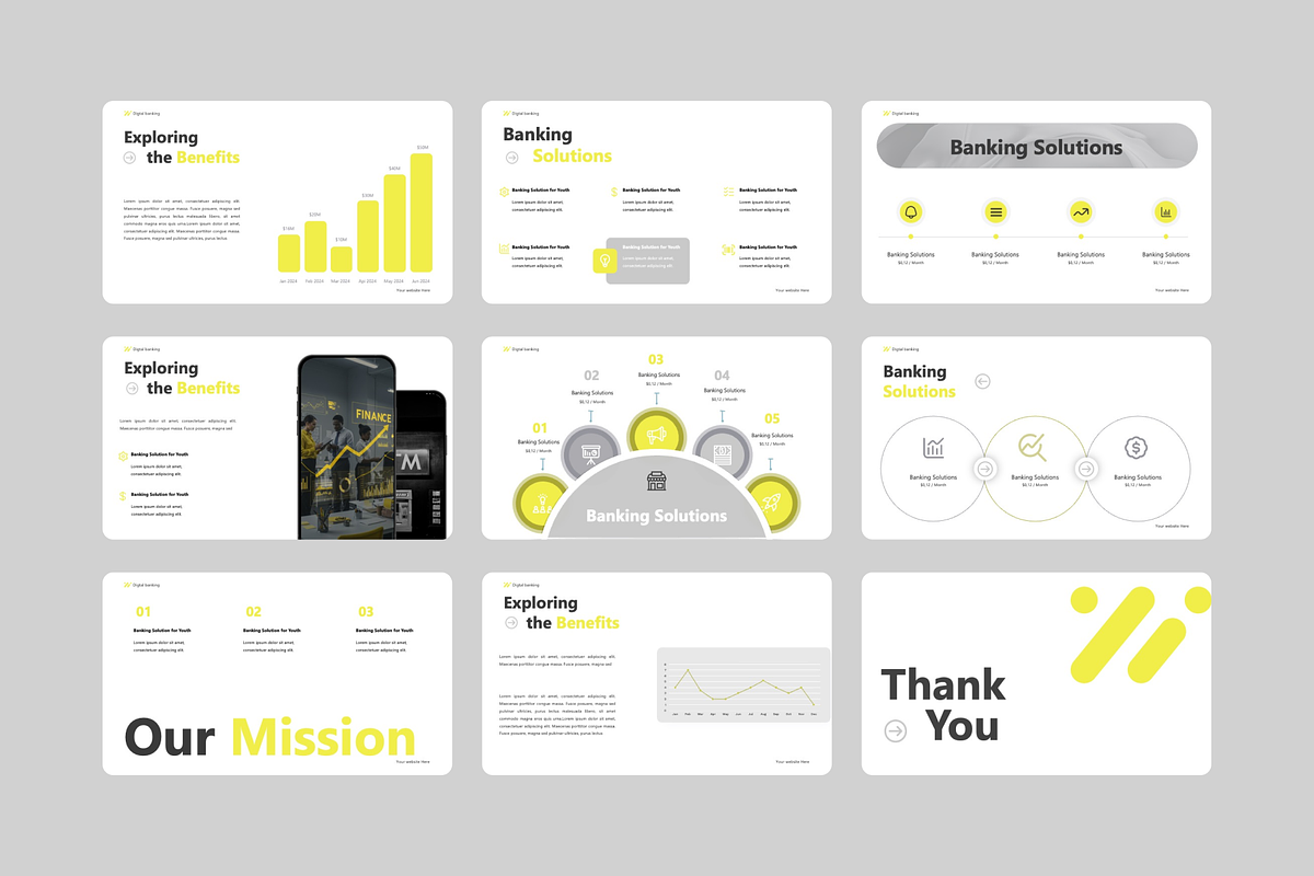 Digital Banking PowerPoint Template, a Presentation Template by Premast (Photo 4 of 4)