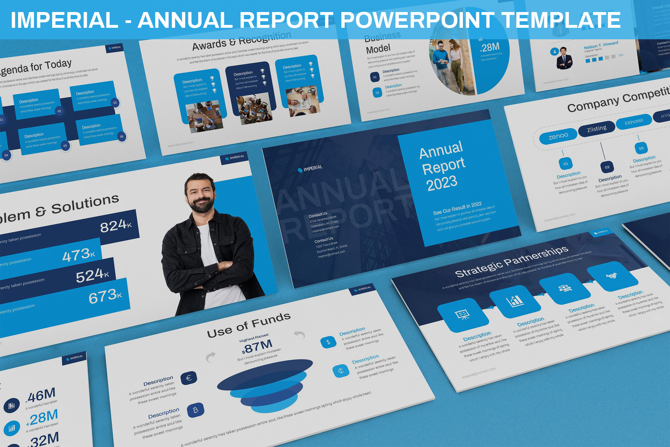 Imperial - Annual Report Powerpoint, a Presentation Template by ...