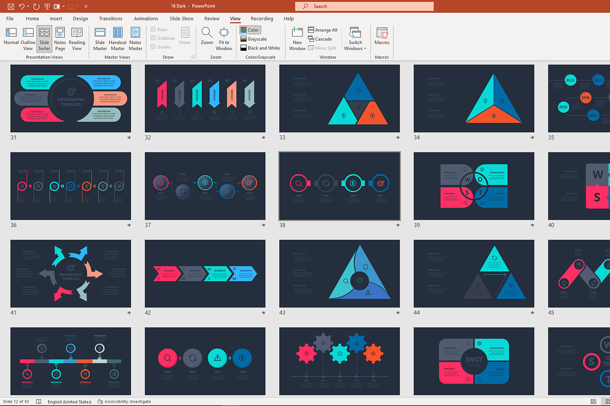 Stylish PowerPoint Template, a Presentation Template by Infographics project (Photo 13 of 13)