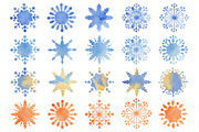 Christmas fantasy. Set snowflakes2, a Decorative Illustration by BrushArtDesigns (Thumbnail 3 of 9)