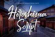 Hiroshima Script Font, a Script Font by 50Fox (Thumbnail 1 of 10)