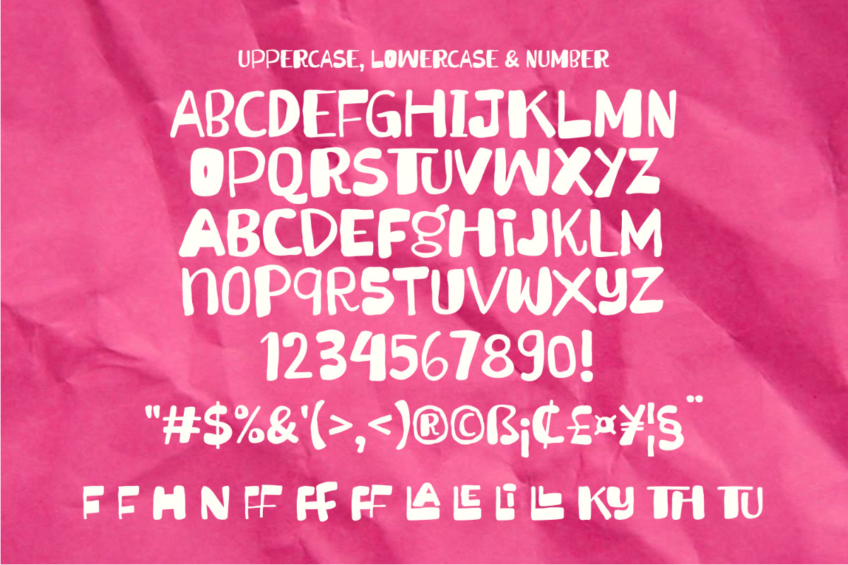 Angellin Freaky A Ugly Playful Font, a Handwritten Font by Afkari Studio (Photo 2 of 10)