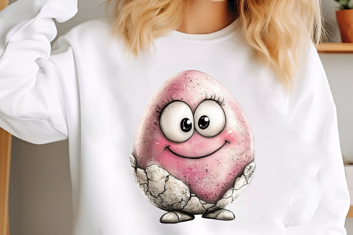 Whimsical Funny Easter Eggs Clipart, an Illustration by designcity5 (Photo 3 of 5)