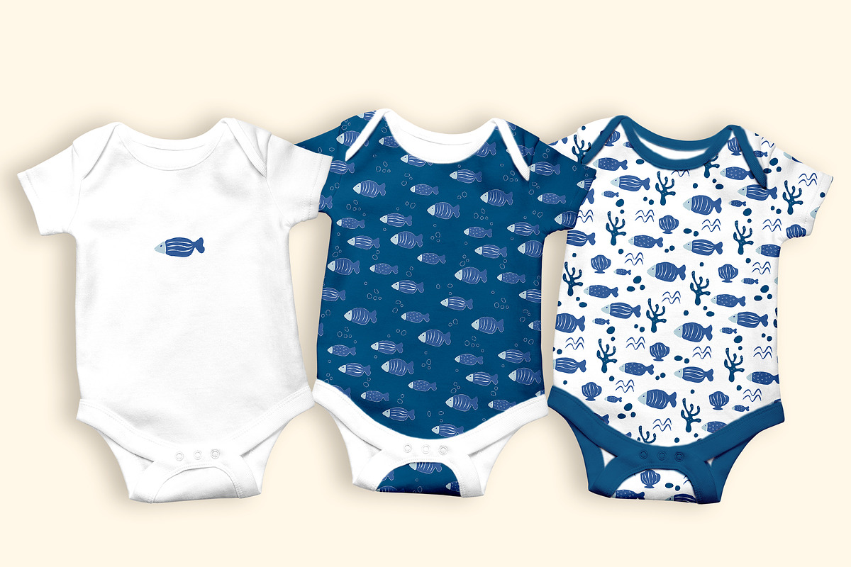 Scandinavian Kids Seamless Patterns, a Pattern Graphic by Oksana Dovhopol Art (Photo 14 of 15)