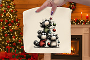 Whimsical Christmas Animals Clipart, an Illustration by Dream Creation (Thumbnail 7 of 8)