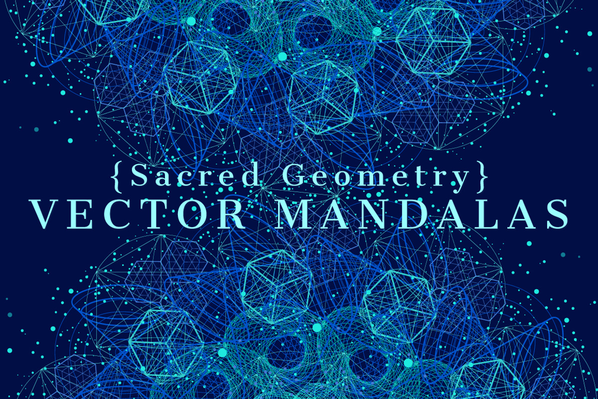 {Sacred Geometry} VECTOR MANDALAS, a Texture Illustration by ekaart (Photo 1 of 7)