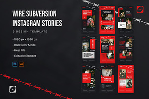 Wire Subversion - Instagram Story, a Social Media Template by StreaksideStd