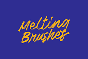 Melting Brushes, a Script Font by Bluestudio (Thumbnail 1 of 9)