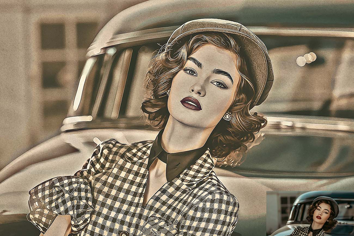Vintage & Retro Effect FX Photoshop, an Action Add-On by Studio Retouch (Photo 7 of 15)