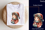 Watercolor Vintage Christmas Child, a Work Illustration by SinaCreation (Thumbnail 5 of 5)