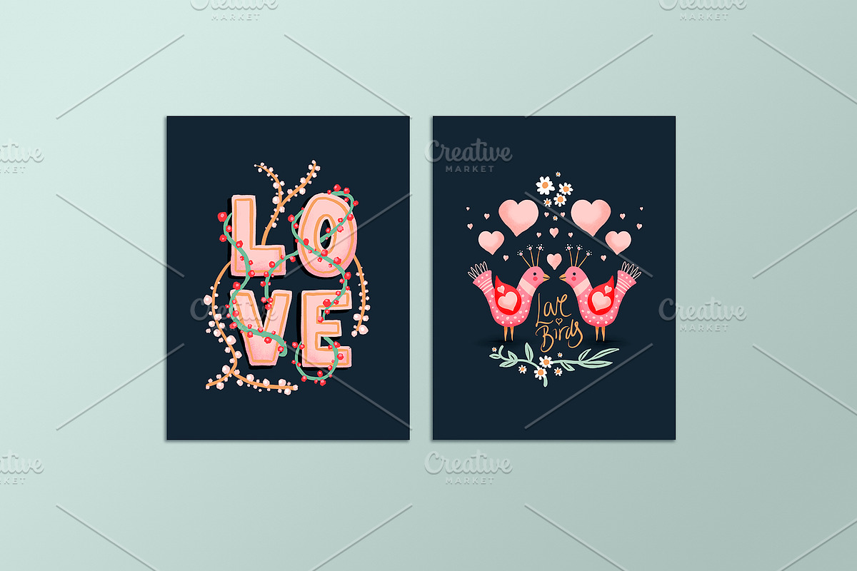 Love Story Gouache Illustration Pack, an Illustration by Laura Ingham (Photo 13 of 14)