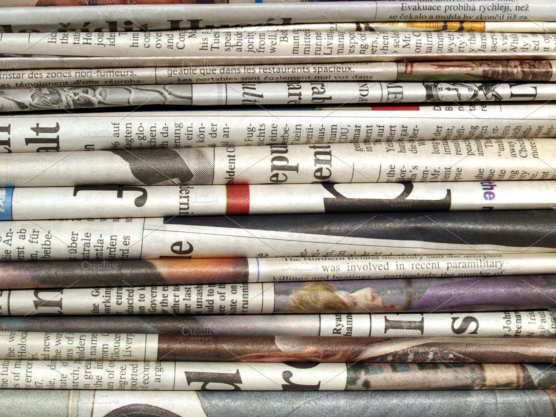 Newspapers stock photo containing newspaper and newspapers