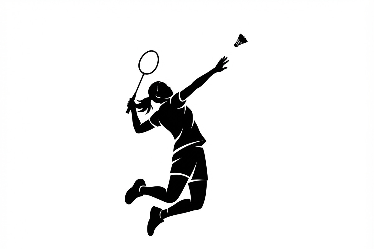 60 Badminton Player Smash Silhouette, a Person Illustration by Amazin_art (Photo 22 of 37)