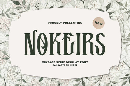 Nokeirs - Decorative Vintage, a Serif Font by Imoodev