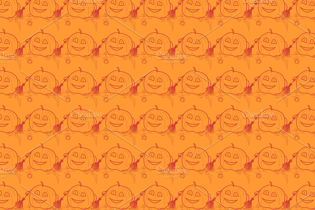 Halloween digital paper pack, a Seasonal Illustration by pictures for you (Photo 6 of 13)