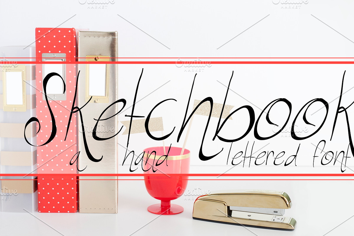 SKETCHBOOK Hand Lettered Font