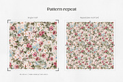 Gentle Bloom Vintage Pattern, a Pattern Graphic by Yello_illustration (Thumbnail 3 of 18)