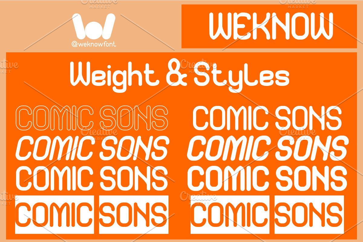 Comic Sons font, a Sans Serif Font by weknow (Photo 7 of 8)