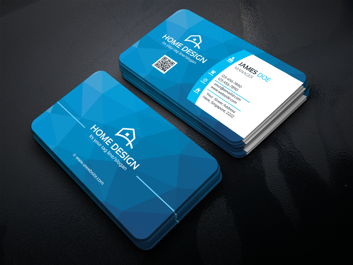 Home Design Business Card, a Business Card Template by GenerousArt