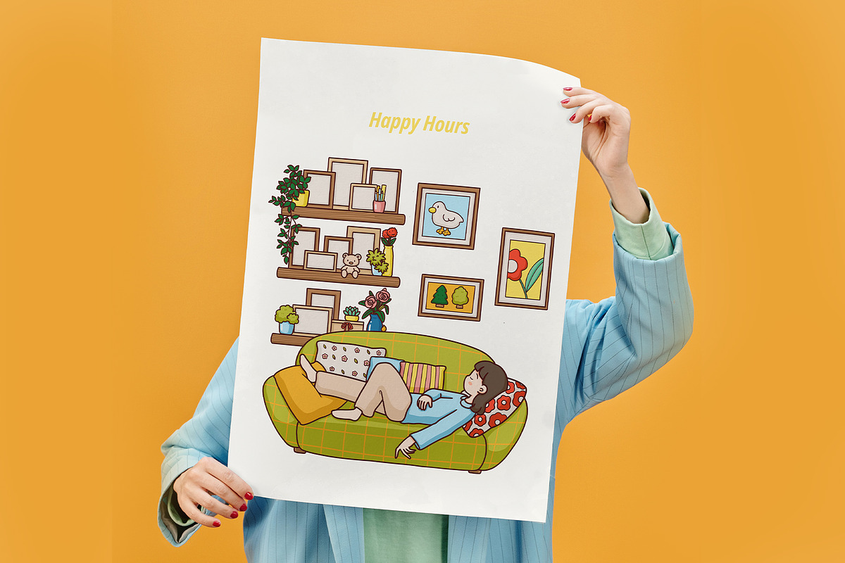 Happy Home Hours – Digital Painting, a Work Illustration by CreativeValuation (Photo 6 of 11)