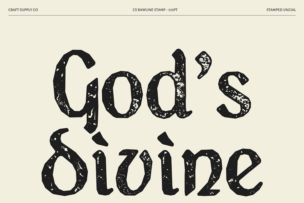 CS Rawline Stamp, a Sans Serif Font by Craft Supply Co. (Photo 2 of 8)