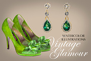 Vintage Glamour Emerald Collection, a Graphic by The WillowWood Studio (Thumbnail 3 of 3)
