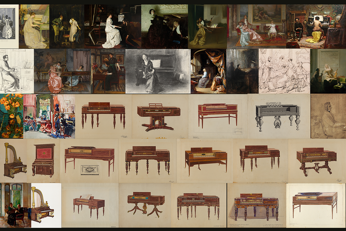 230+ Piano Paintings Bundle, a Person Illustration by Digital Museum (Photo 8 of 14)