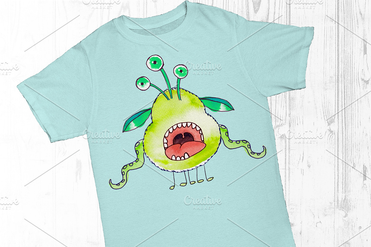 Watercolor monsters creator, a Person Illustration by Tanya Vollar (Photo 6 of 8)
