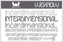 INTERDIMENSIONAL FONT