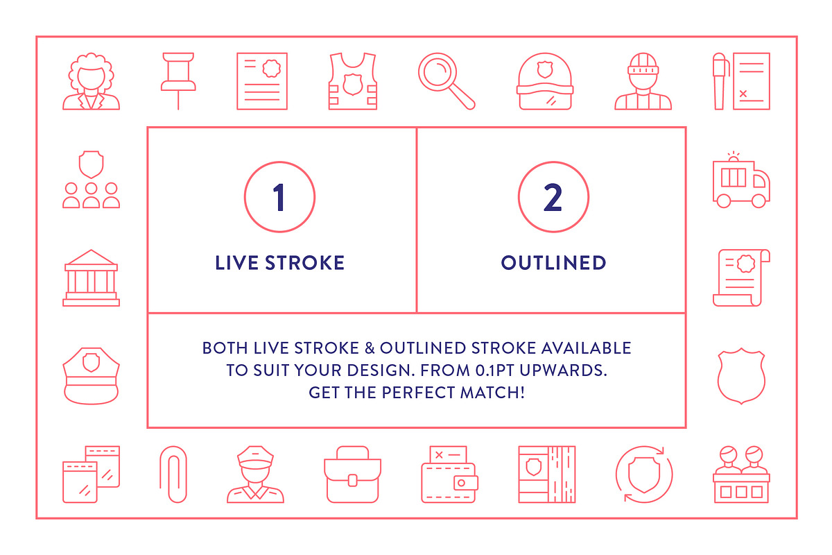 Legal Line Icons, an Outline Icon by Made by Made (Photo 4 of 8)