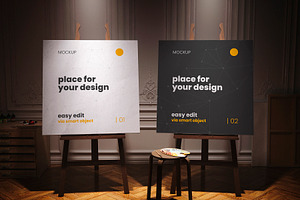 Atelier Painter Stand Spot Mockups