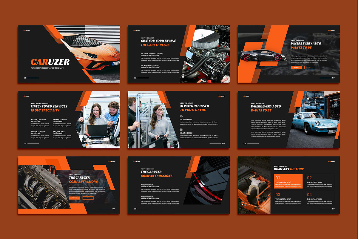 Caruzer - Automotive Powerpoint, a Presentation Template by kerismaker (Photo 2 of 5)