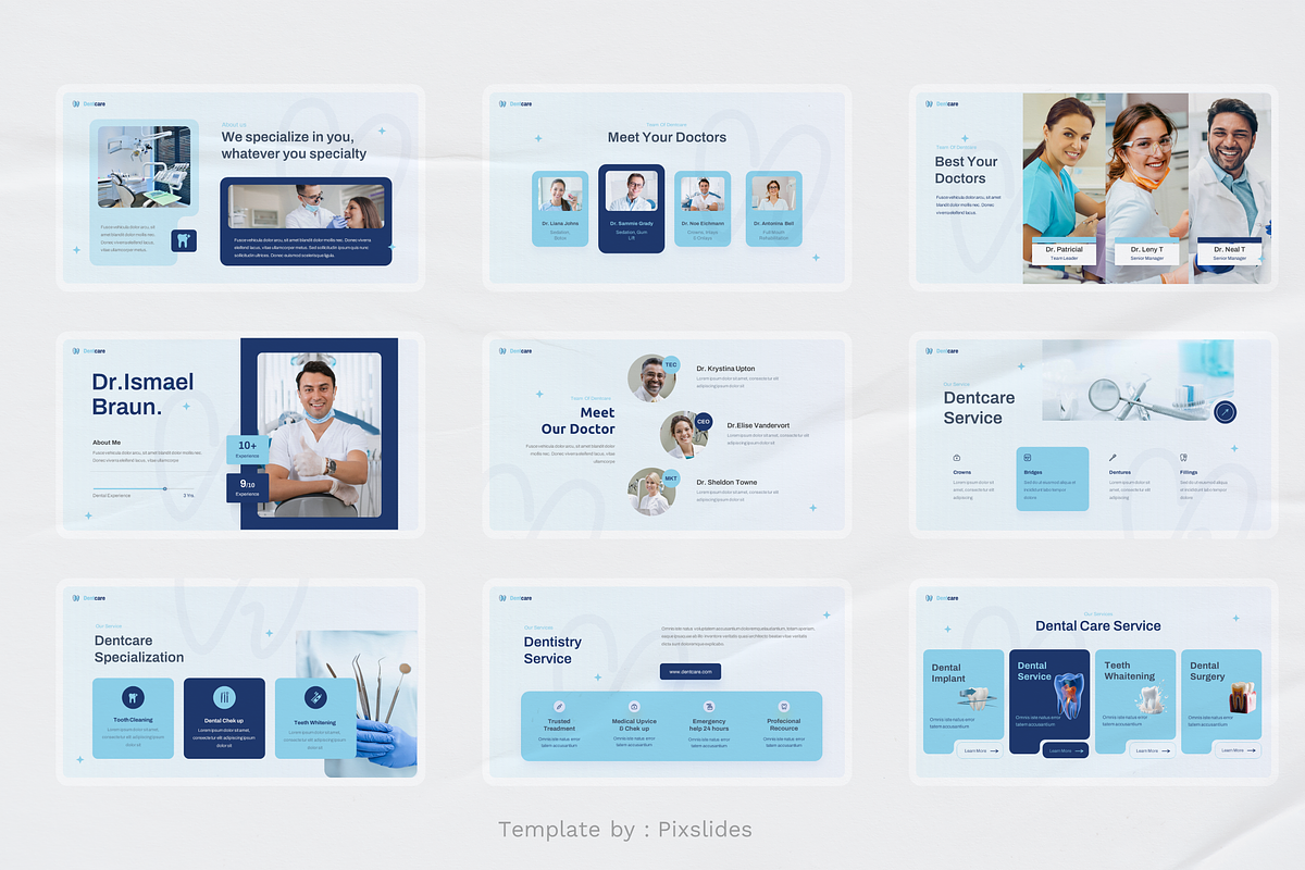 Dental Care and Clinic PowerPoint, a Presentation Template by Pixslides (Photo 3 of 8)