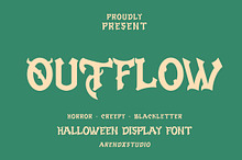 Outflow - Halloween Display Font