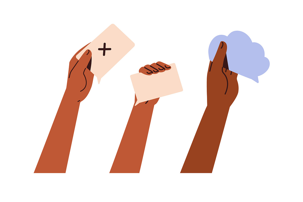 Hands with heart, star, emoji symbol, a Person Illustration by Good Studio (Photo 15 of 25)