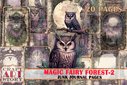 Magic fairy forest-2 Junk Journal, an Animal Illustration by CraftArtStory (Thumbnail 1 of 6)