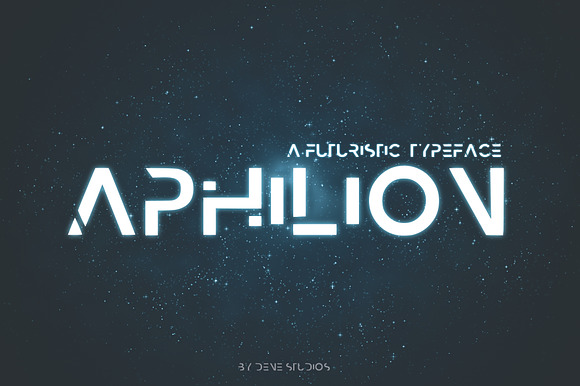 APHILION - A Futuristic Typeface preview 8